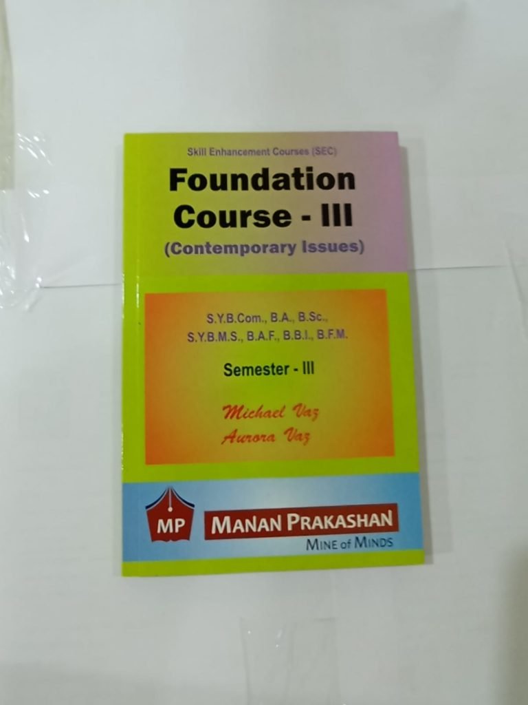 Buy Foundation Coures-3F.Y.B.COM .B.A., BSc., F.Y.B.M.S., .B.B.I., B.F ...