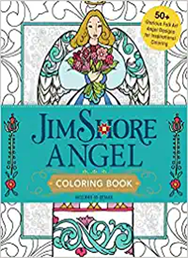 Buy Jim Shore Angel Coloring Book 50+ Glorious Folk Art Angel Designs